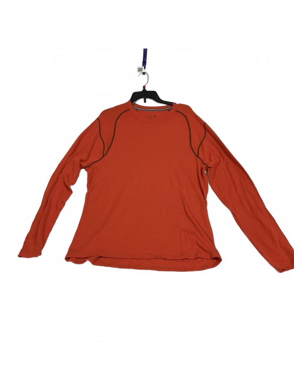 Smartwool Men's Long Sleeve Merino Wool Shirt XXL Orange b33